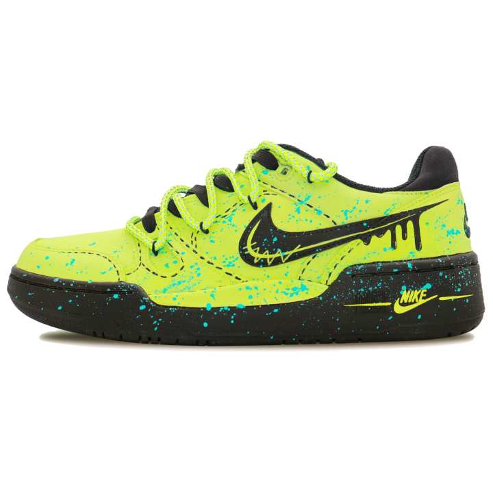 Nike Nike Full Force Skateboard Shoes Unisex Low Top Yellow/Green/Black