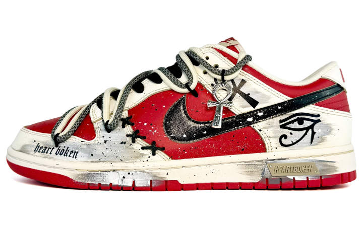 Nike Nike Dunk Low top Skateboard Shoes Men's Red