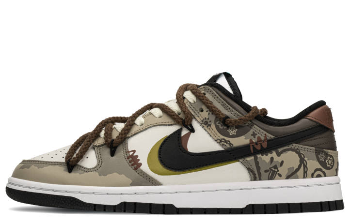 Nike Nike Dunk Low top Skateboard Shoes Unisex Brown Black