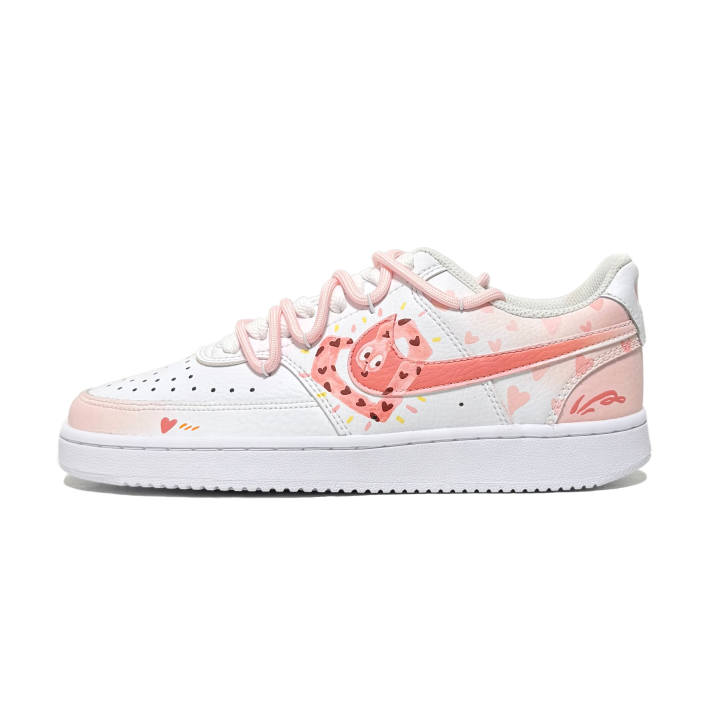 Nike Nike Court Vision 1 Low top Skateboard Shoes Unisex Coral Powder