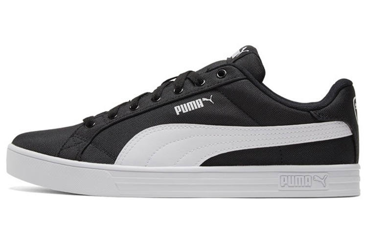 PUMA Smash Vulc Canvas Slip Resistant Abrasion Resistant Low top Skateboard Shoes Unisex Black