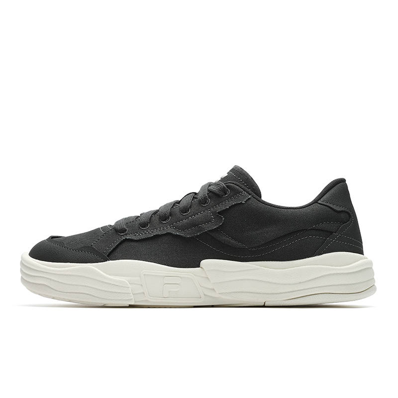 FILA FUSION POP 2 Abrasion Resistant Low top Skateboard Shoes Men's Lost Black