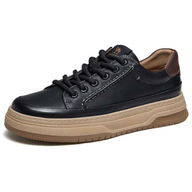 CAMEL Cow Leather Slip Resistant, Abrasion Resistant, Breathable Low top Skateboard Shoes Men's