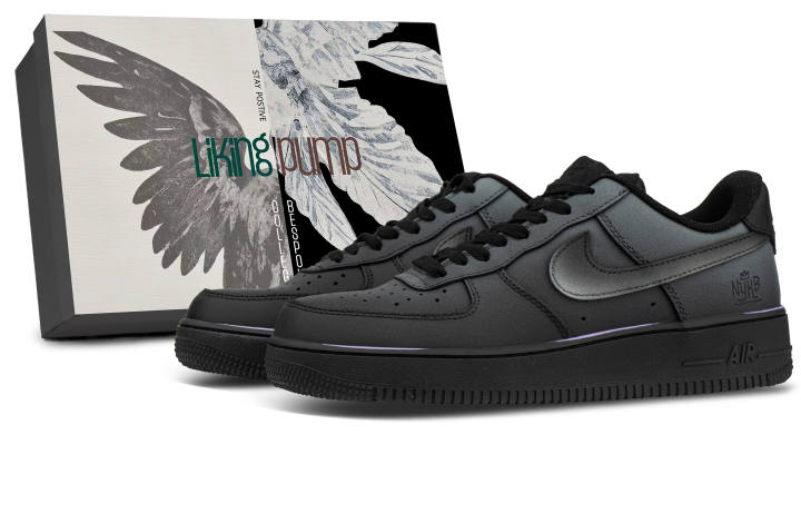 Nike Nike Leather Coverage Cushioning Low top Skateboard Shoes Unisex Black