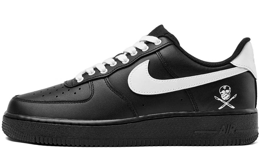 Nike Nike Air Force 1 Air Force 1 Abrasion Resistant Balance Low top Skateboard Shoes Unisex Black White