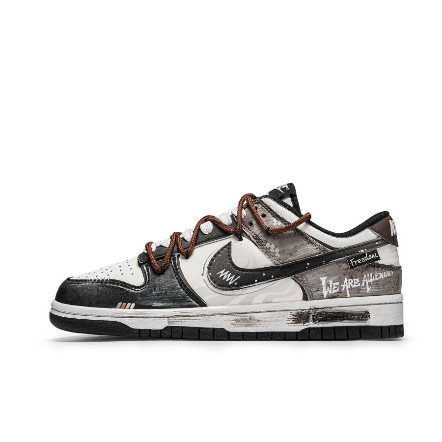 Nike Nike Dunk Mudstone Flood Abrasion Resistant Low top Skateboard Shoes Unisex Gray White