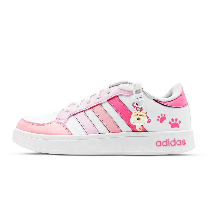 Adidas Adidas Meow Fun Pink Synthetic Leather Low top Skateboard Shoes Unisex