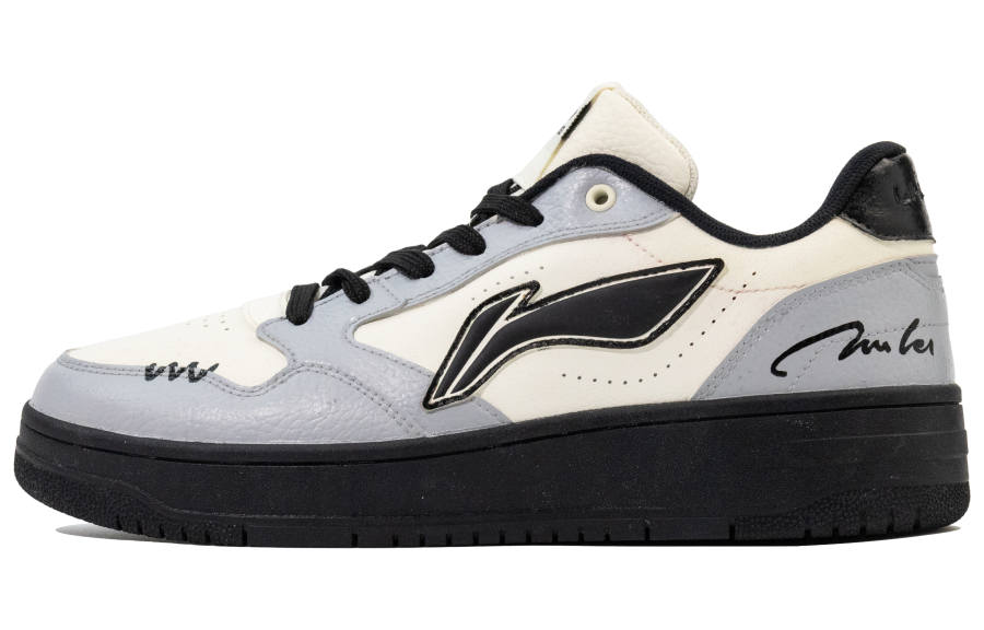 Li-Ning Li Ning Tianji Soft Cushioning, Wear Resistant Low top Skateboard Shoes Women's Slate Gray
