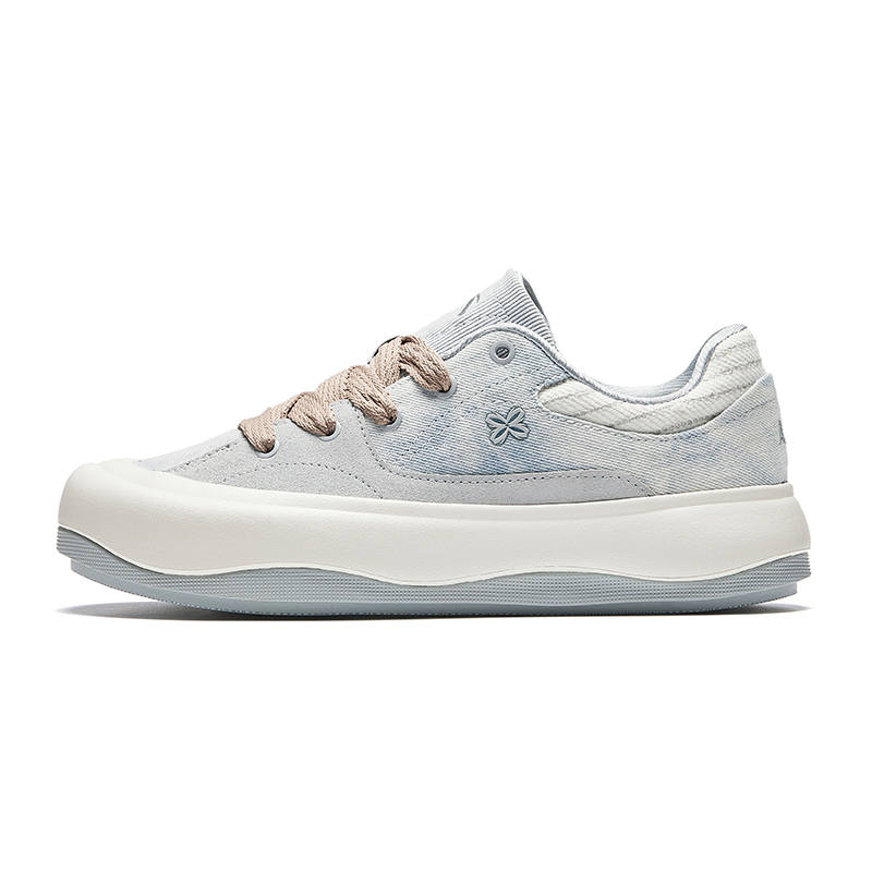 Anta Donut Abrasion Resistant Lightweight Wear resistant And Lightweight Low top Skateboard Shoes Women's Cloud Gray