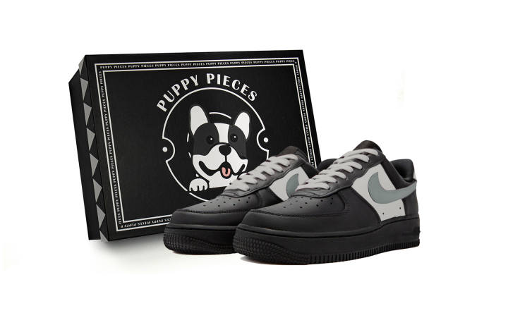 Nike Nike Air Force 1 Casual, Special Shoe Box, Summer Haze Low top Skateboard Shoes Unisex Black