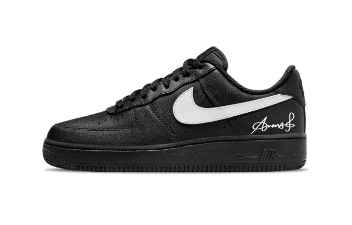 Nike Nike Air Force 1 Black Air Force Abrasion Resistant Abrasion Resistant Low top Skateboard Shoes Unisex Black White