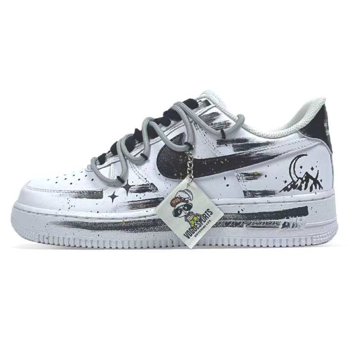 Nike Nike Air Force 1 Mountain Moon Brush Leather Abrasion Resistant Abrasion Resistant Low top Skateboard Shoes Men's