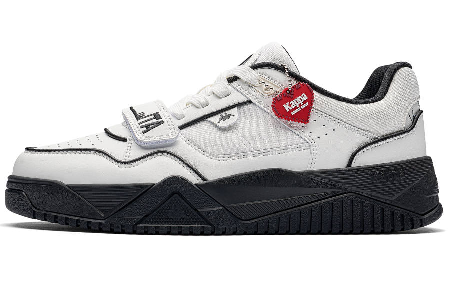 Kappa Back to Back Low top Skateboard Shoes Men's White Black