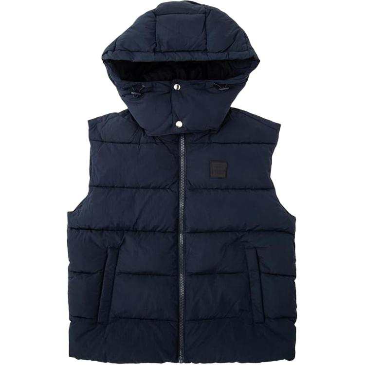 DIESEL Vests Men's Navy Blue Hooded Detachable Other