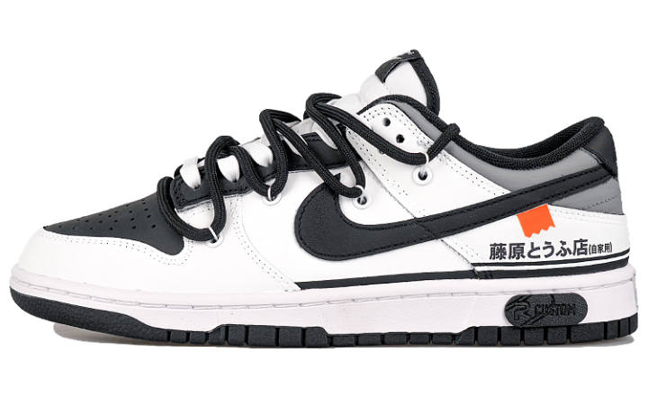Nike Nike Dunk RISK Racing Theme, Akiyama Non slip Lightweight Low top Skateboard Shoes Men's Black White