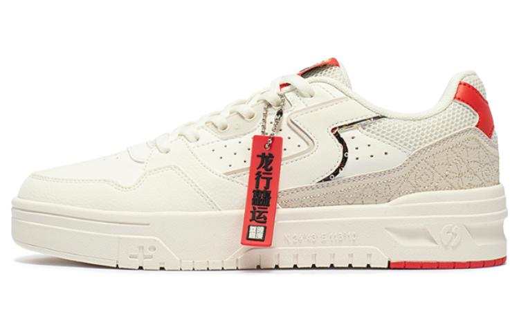 361° Abrasion Resistant Breathable Low top Skateboard Shoes Women's White Red