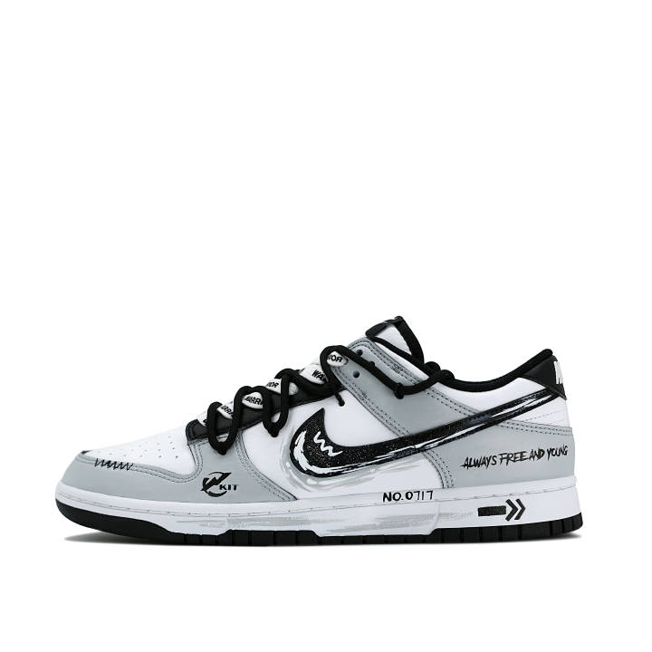 Nike Nike Dunk Z Kit Abrasion Resistant Low top Skateboard Shoes Unisex Black Gray