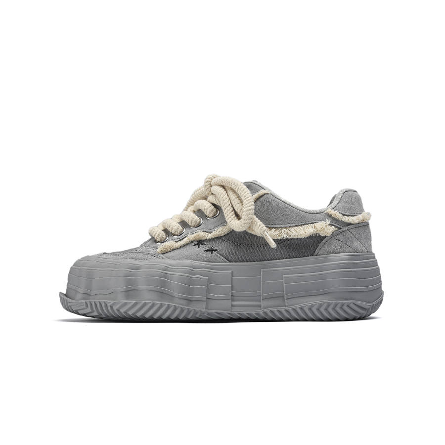 FANGSANHUO Comfortable Slip Resistant Cushioning Abrasion Resistant Height Increasing Low top Skateboard Shoes Unisex