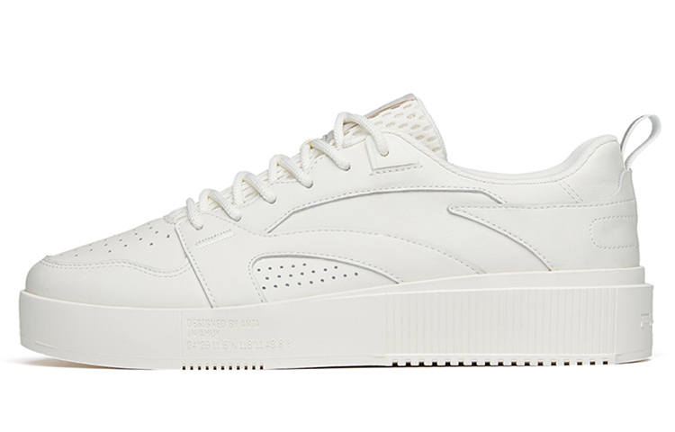 Anta Life Collection Low top Skateboard Shoes Men's Ivory White