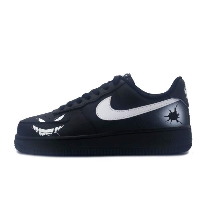 Nike Nike Air Force 1 Lightweight And Breathable Low top Skateboard Shoes Unisex Black White