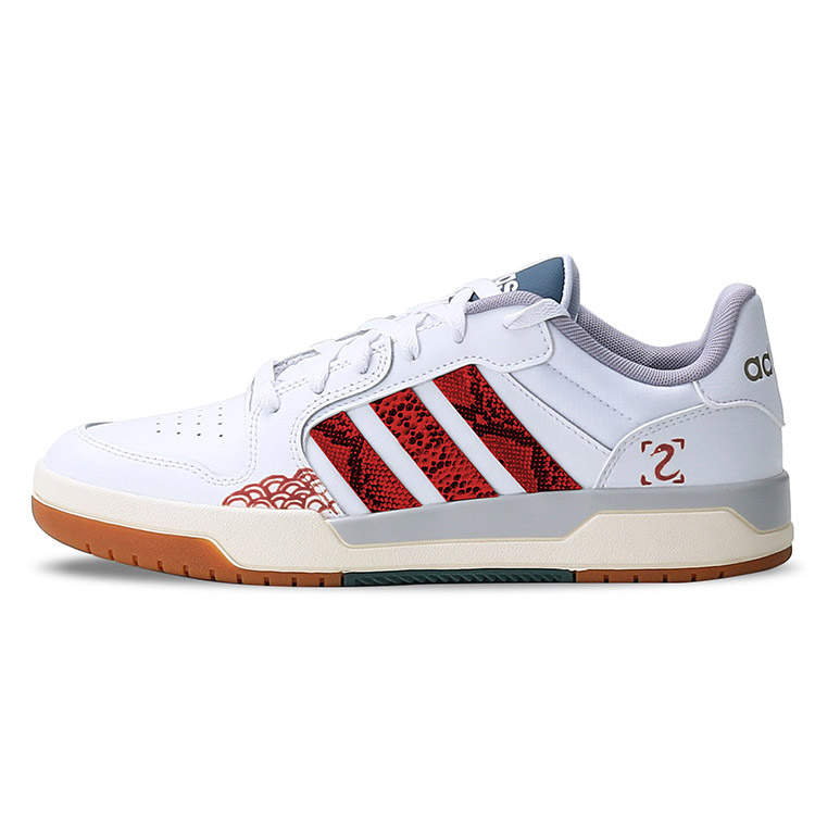 Adidas Adidas ENTRAP Slip Resistant Abrasion Resistant Low top Skateboard Shoes Unisex Red White