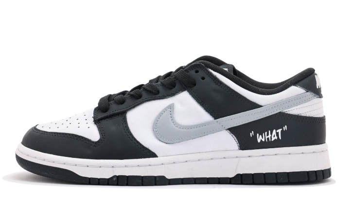 Nike Nike Dunk Abrasion Resistant Abrasion Resistant Low top Skateboard Shoes Unisex Gray White