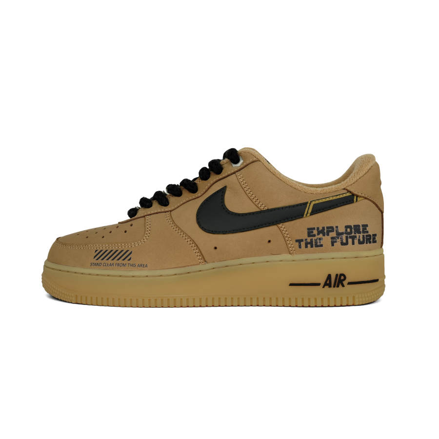 Nike Nike Air Force 1 Thermal Slip Resistant Cushioning Low top Skateboard Shoes Unisex Wheat