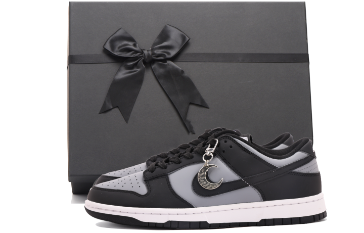 Nike Nike Dunk Coverage Slip Resistant Abrasion Resistant Low top Skateboard Shoes Unisex Black Gray