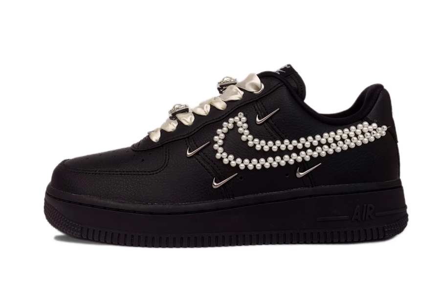Nike Nike Air Force 1 Abrasion Resistant Abrasion Resistant Low top Skateboard Shoes Women's Black White