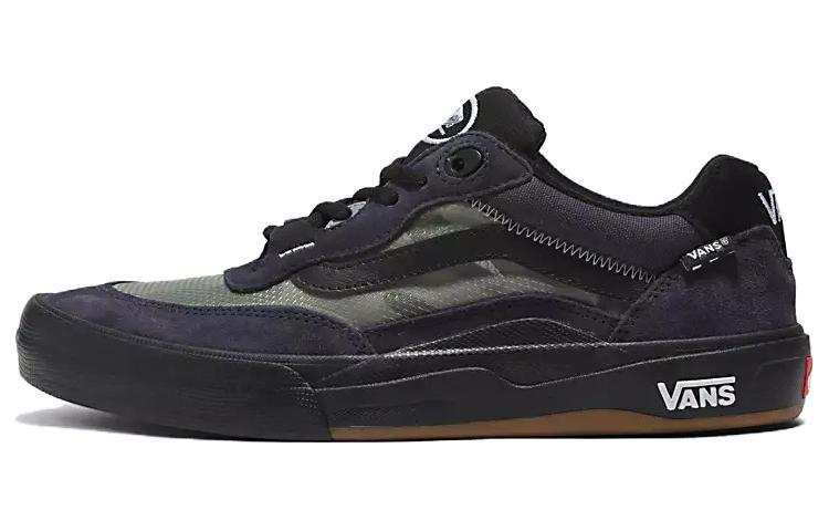 Vans Wayvee Shoe Fashion Abrasion Resistant Abrasion Resistant Low top Skateboard Shoes Unisex Black Blue