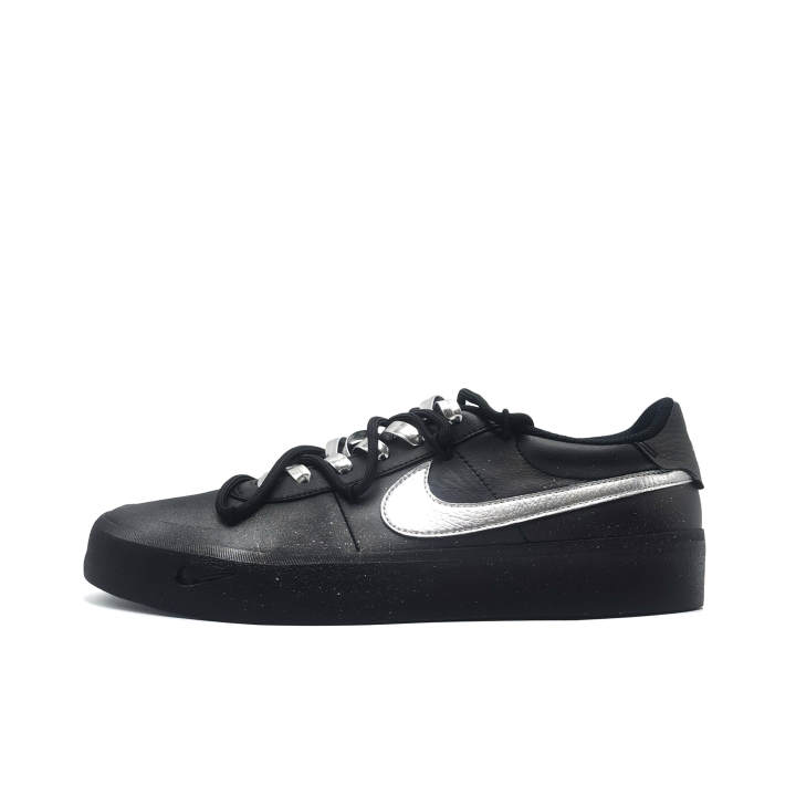 Nike Nike Court Shot Dark Night Silver Ray Abrasion Resistant Low top Skateboard Shoes Men's
