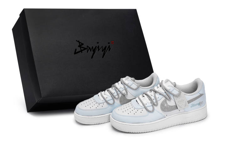 Nike Nike Air Force 1 811 Manufacturing, Silver Moon Wishes, Special Shoe Box Low top Skateboard Shoes Unisex