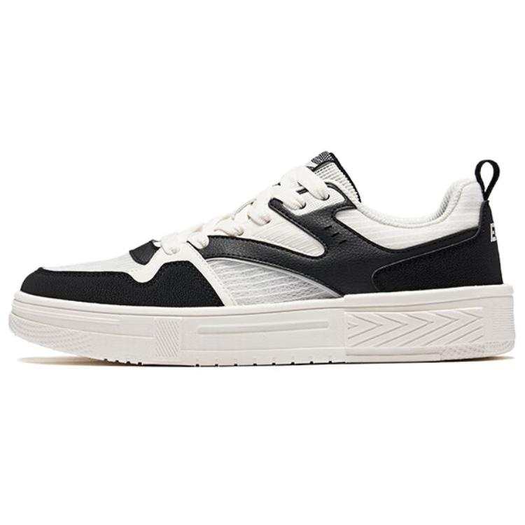 Erke Pinellia 3 Slip Resistant Abrasion Resistant Low top Skateboard Shoes Men's Microcrystal White Jet Black