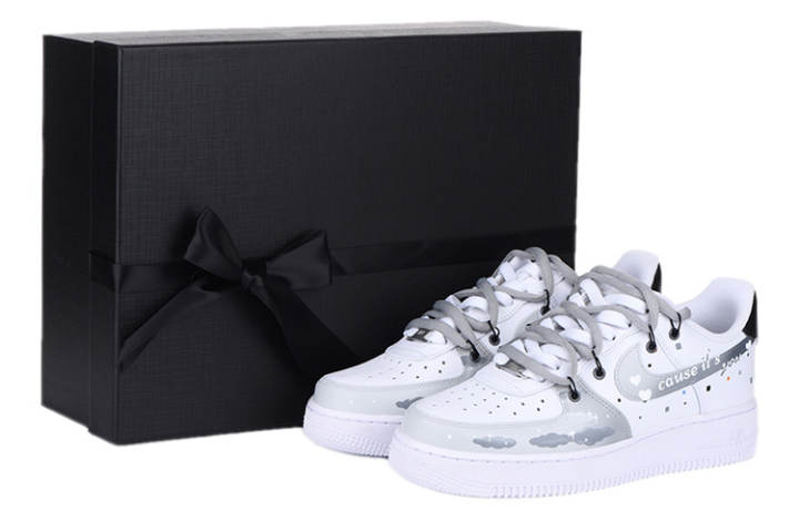 Nike Nike Air Force 1 '07 Air Force 1 Thermal Coverage Low top Skateboard Shoes Men's Gray White