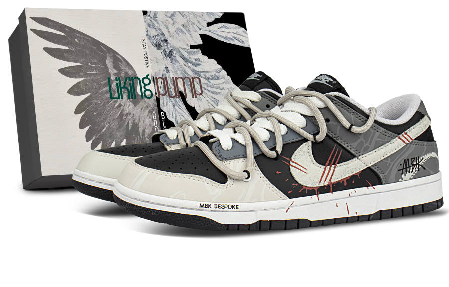 Nike Nike Dunk Cushioning Lightweight Cushioning Lightweight Low top Skateboard Shoes Unisex Gray