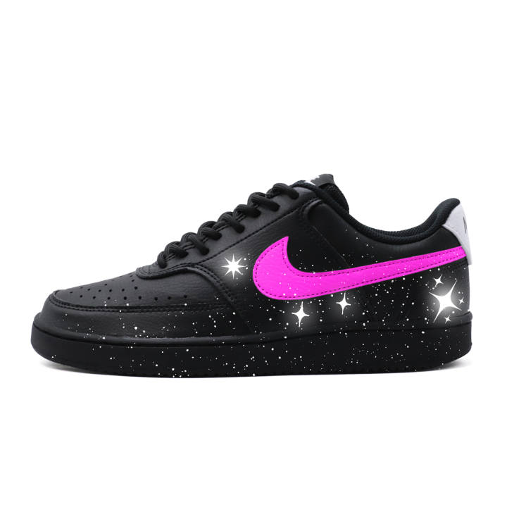 Nike Nike Court Vision 1 Nightfall Starry Rain Abrasion Resistant Low top Skateboard Shoes Men's Purple