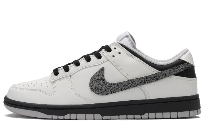 Nike Nike Dunk Slip Resistant Abrasion Resistant Low top Skateboard Shoes Unisex Beige Black