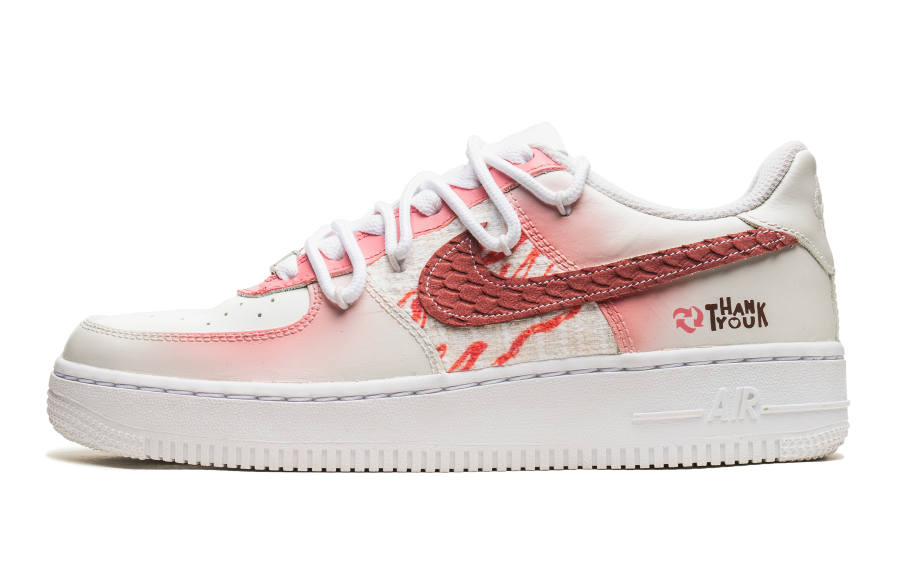 Nike Nike Air Force 1 Low top Skateboard Shoes Women's Pink White