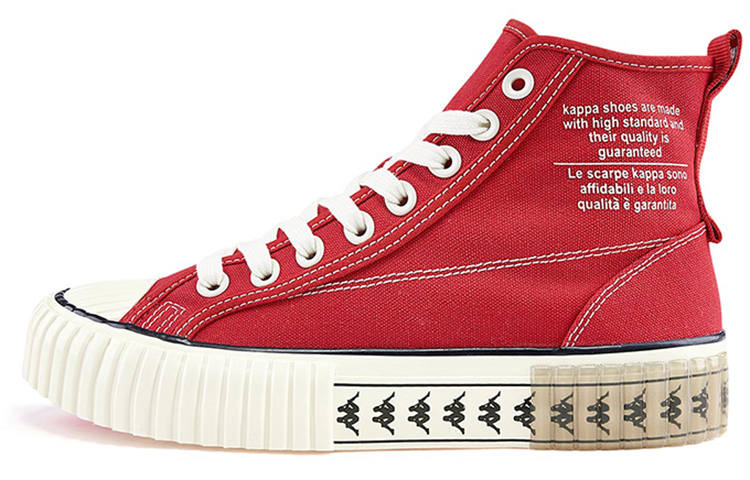 Kappa High top Skateboard Shoes Unisex Red