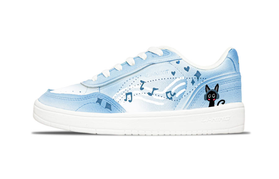 Li-Ning Li Ning Sourdough Slip Resistant Abrasion Resistant Low top Skateboard Shoes Women's Glacier Blue