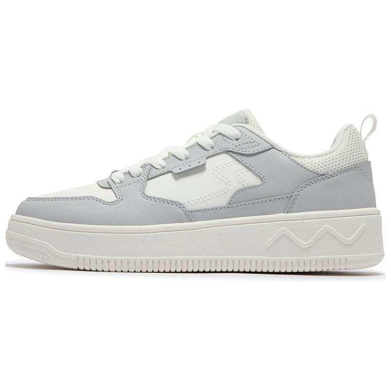 361° Comfortable Slip Resistant, Abrasion Resistant, Lightweight Low top Skateboard Shoes Women's White Gray