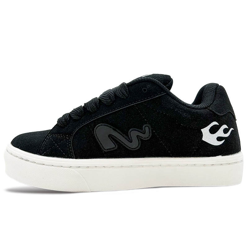 ITGI Fashion Trend Quick Dry Abrasion Resistant Low top Skateboard Shoes Unisex Black