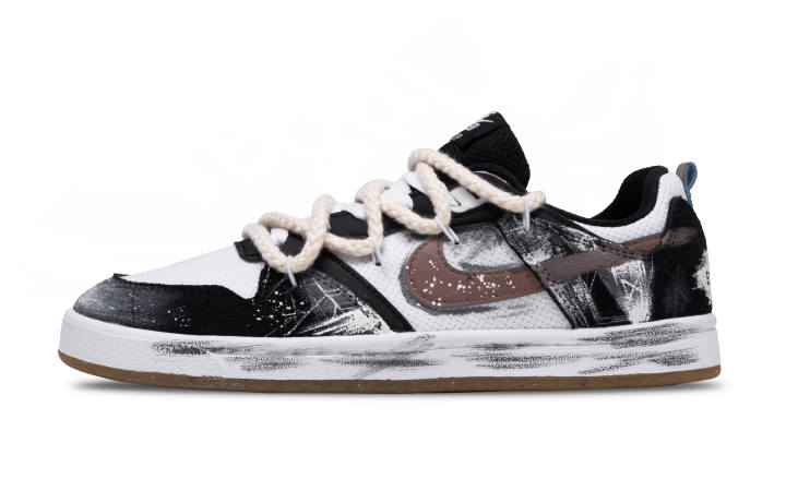 Nike Nike SB Alleyoop Spider Web Low top Skateboard Shoes Men's White Black