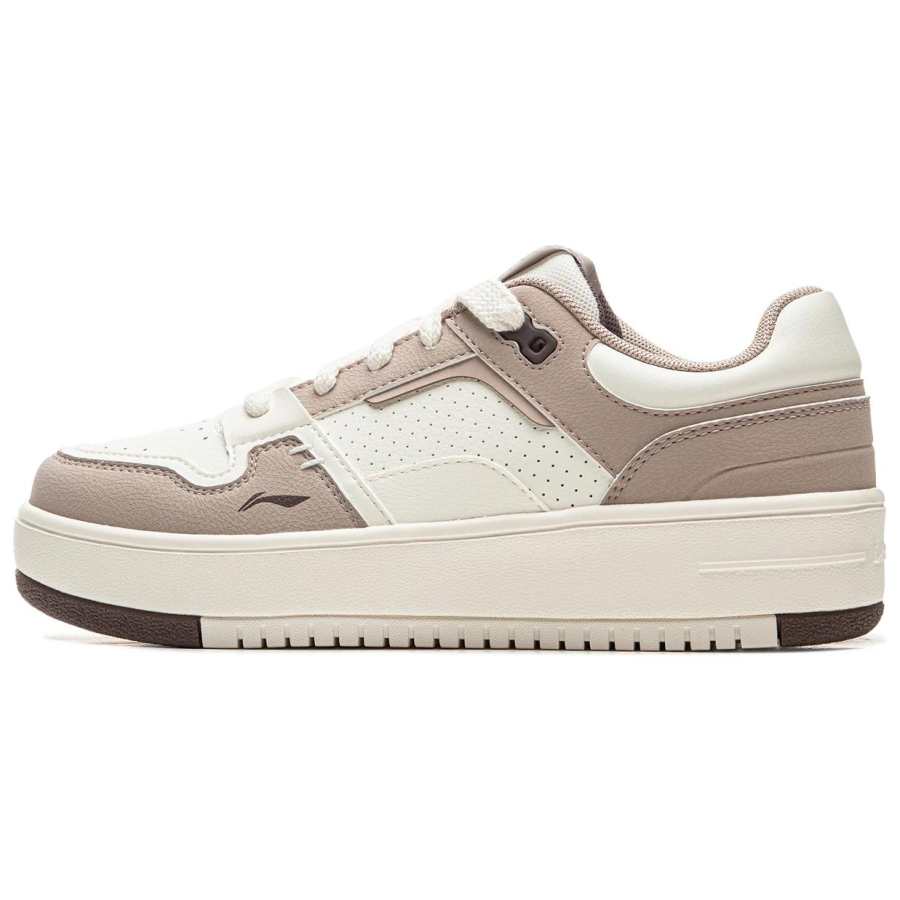 Li-Ning Li Ning Cheese Collection Slip Resistant, Abrasion Resistant, Lightweight, Breathable Low top Skateboard Shoes Women's