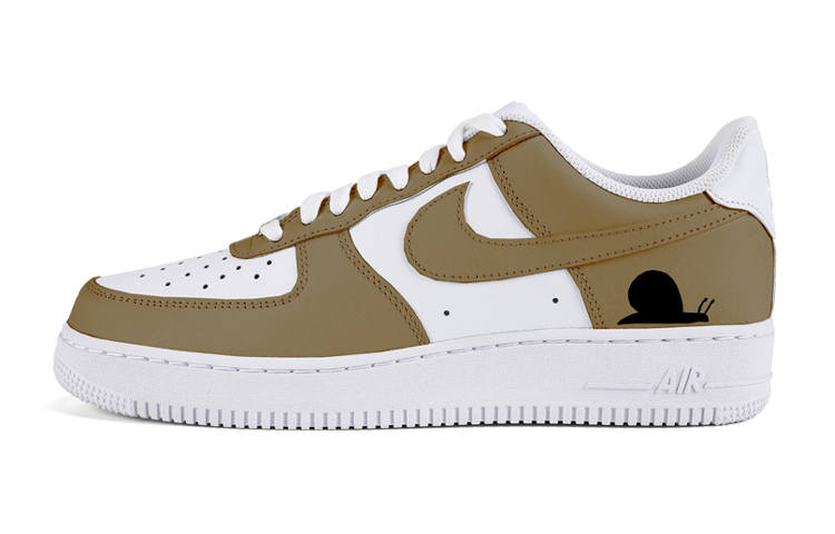 Nike Nike Air Force 1 Air Force 1 Snail Low top Skateboard Shoes Men's Brown