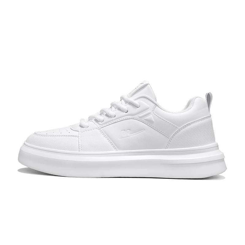 WARRIOR Skateboard Shoes Men's Low Top Gray Beige/White/All Black