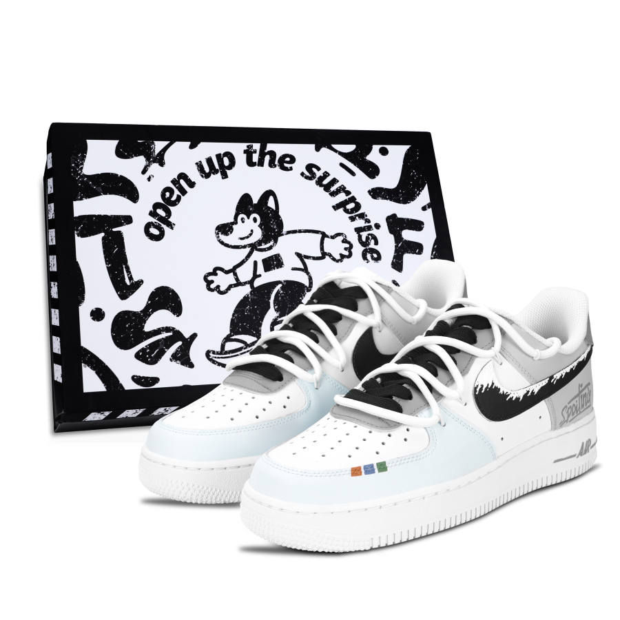 Nike Nike Air Force 1 Air Force 1, Atop The Snow Mountains Abrasion Resistant Abrasion Resistant Low top Skateboard Shoes