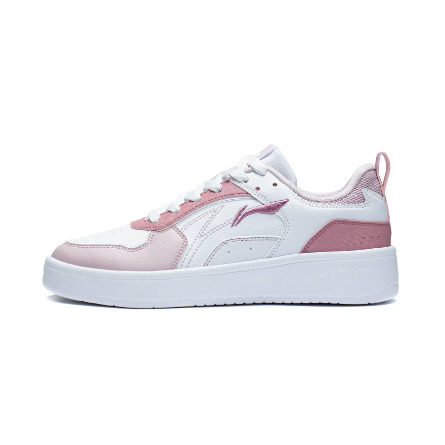 Li-Ning Li Ning Wheat Age Low top Skateboard Shoes Women's White Pink