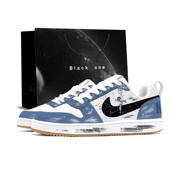 Nike Nike Court Borough Cerulean Edge Abrasion Resistant Lightweight Wear resistant And Lightweight Low top Skateboard Shoes