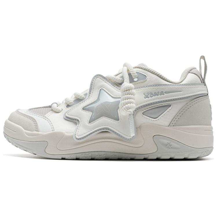 XTEP Synthetic Leather, TPU Slip Resistant Abrasion Resistant Low top Skateboard Shoes Women's